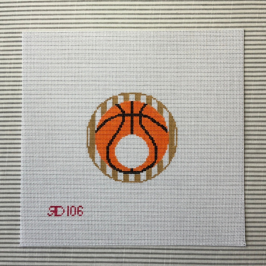 Basketball Monogram Round C-RD106