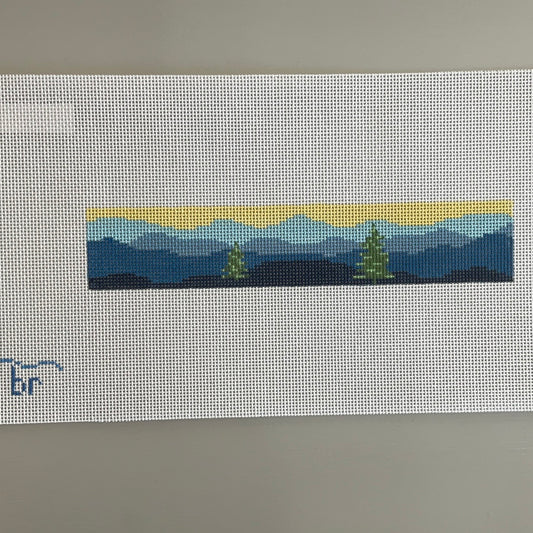 Mountains with Trees Key Chain Canvas C-brK2