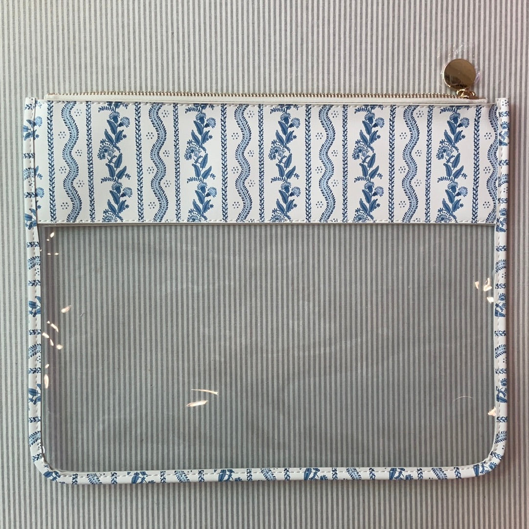 Emma Blue and Clear Project Bag (Large) A-PLDPBEmma