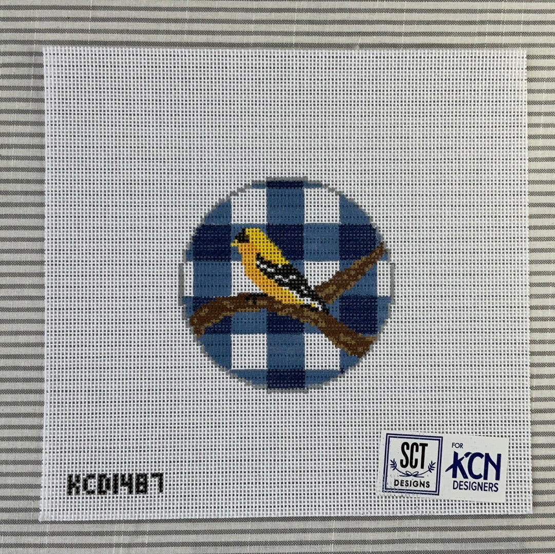 Gingham Round Goldfinch C-KCD1487
