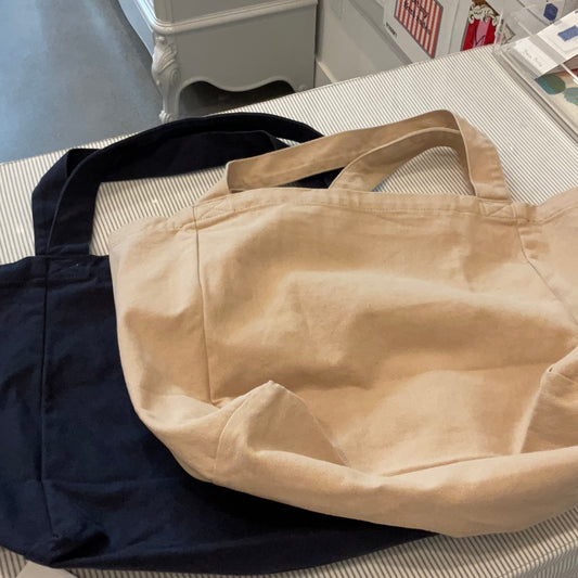 A-TOTBM Blue or Tan Denim Tote bag