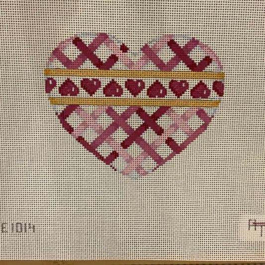 Pink Lattice Heart C-CNCHE1014