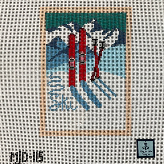 Vintage Ski Postcard C-MJD115