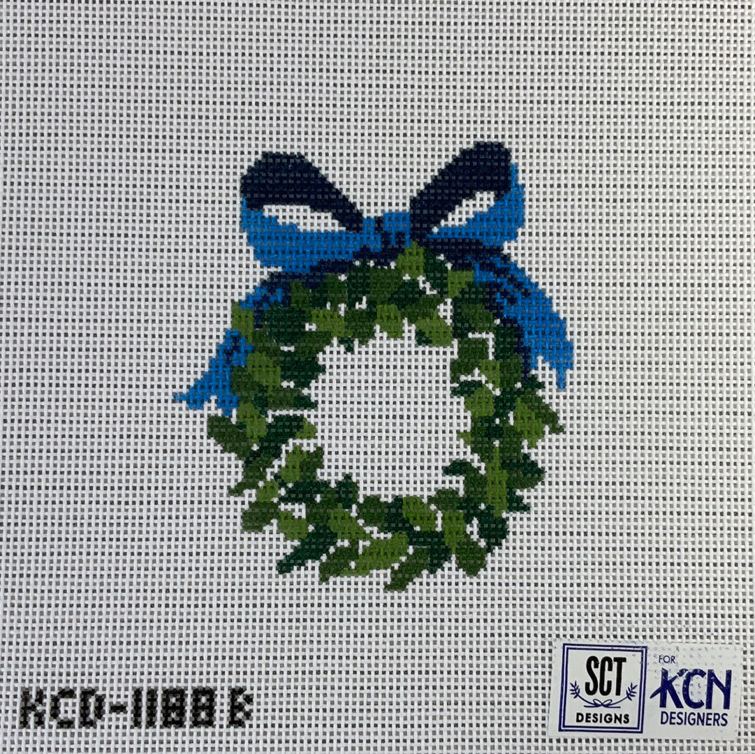 Monogram Wreath Blue C-KCD1188B