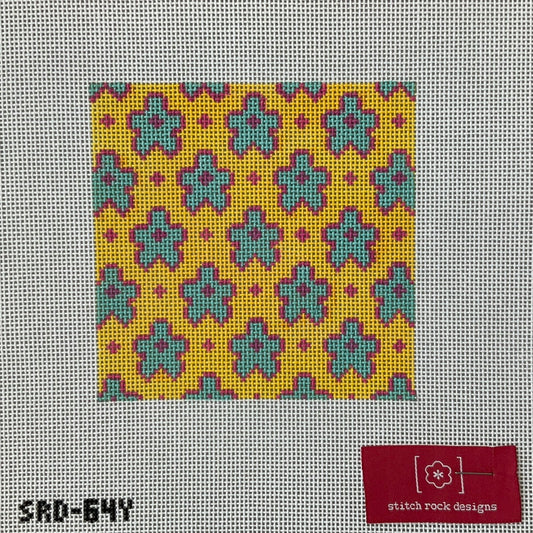Flowers on Yellow C-SRD64Y