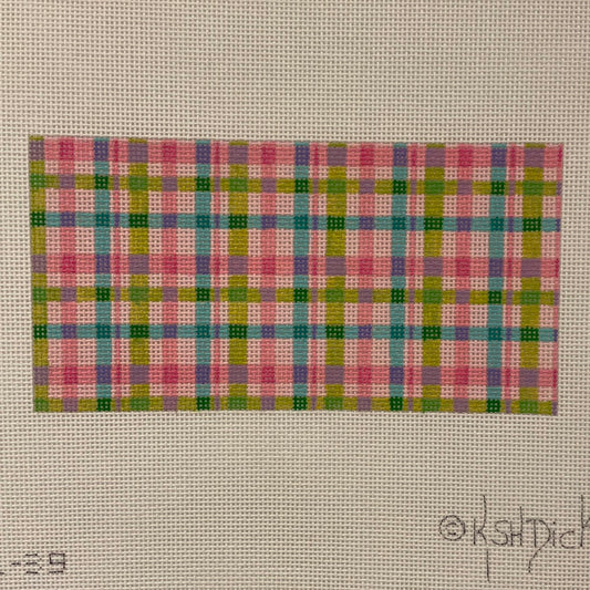 Pastel Plaid Clutch C-KDINSPCL39