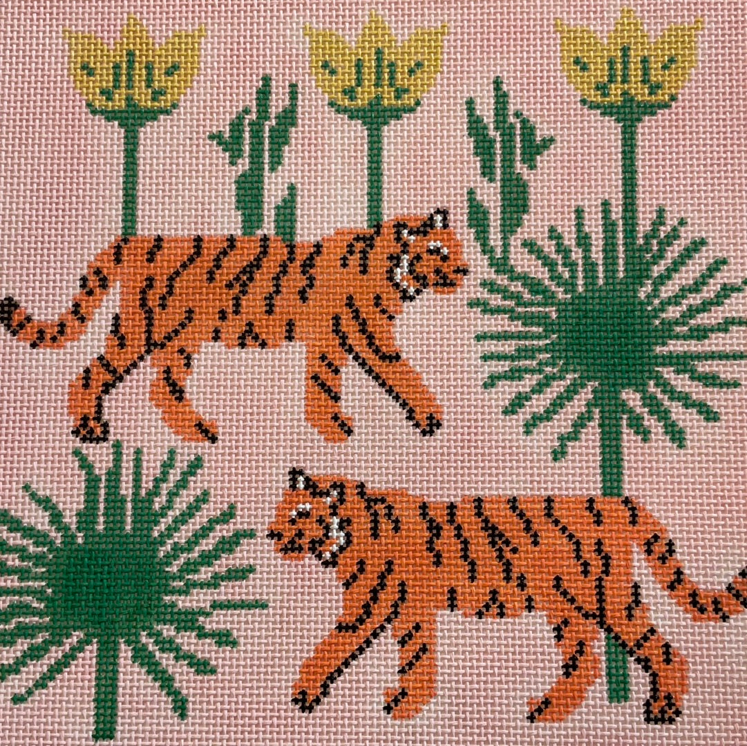 Tigers with Palms C-KCD4497