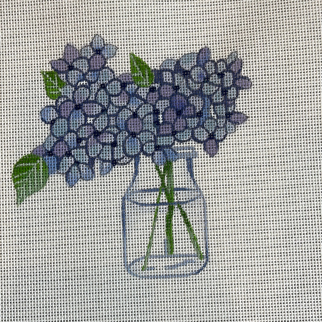 Vase of Hydrangeas