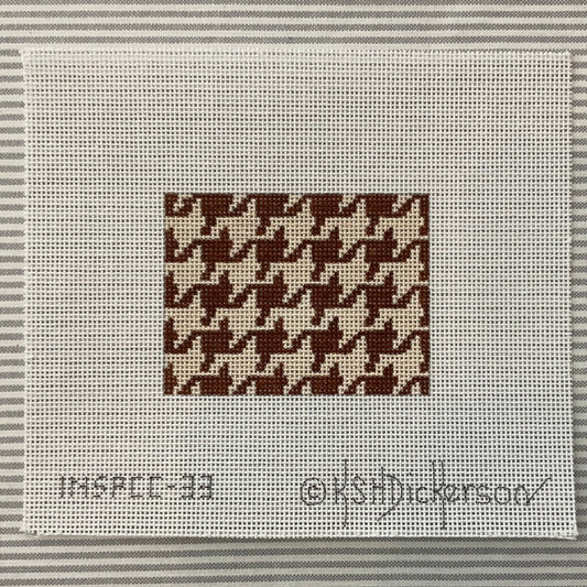 Brown & Tan Houndstooth Rectangle C-KDINSPCC33