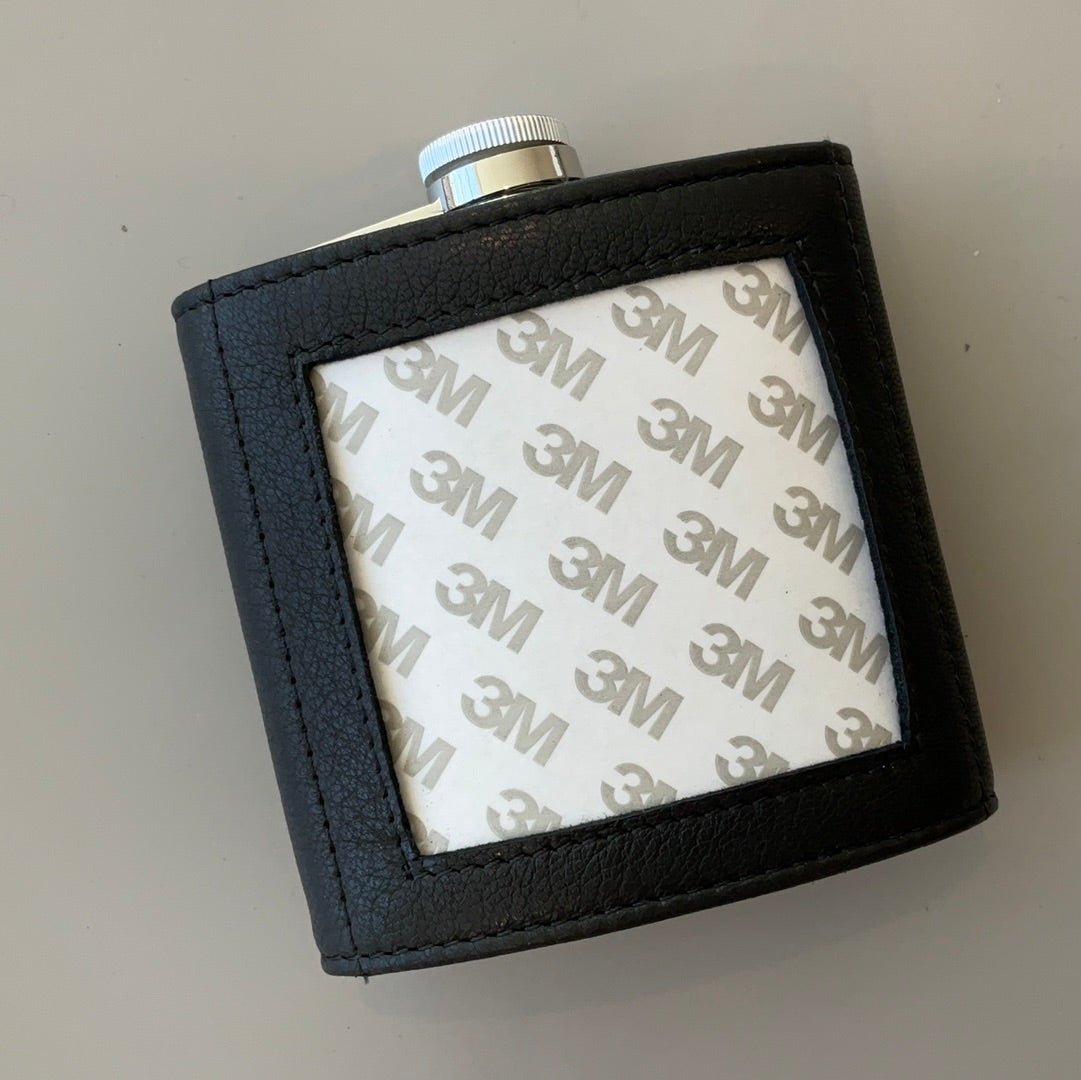Flask with Black Leather Cover SF-KCDFlask Black
