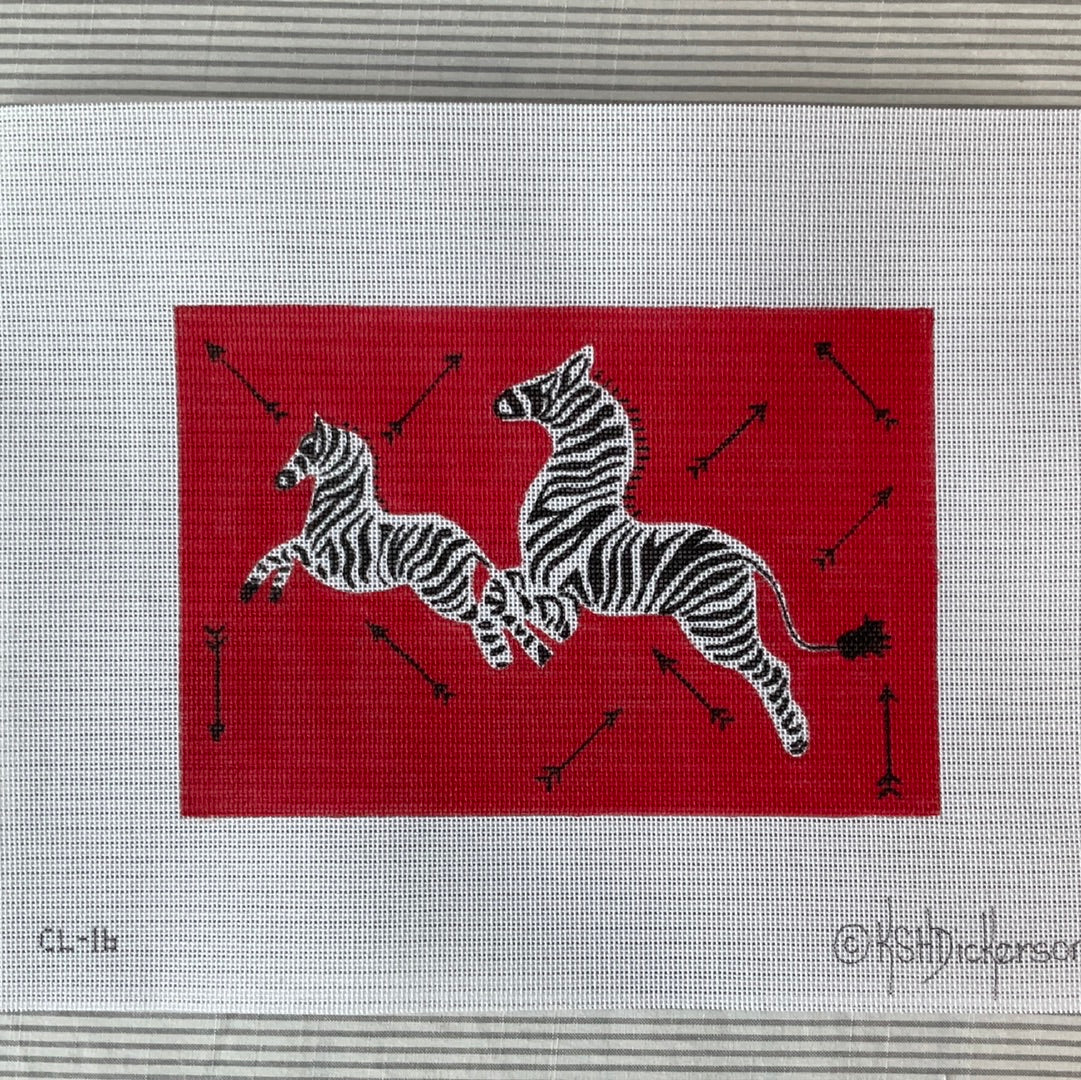 Red Leaping Zebra & Arrows C-KDCL16